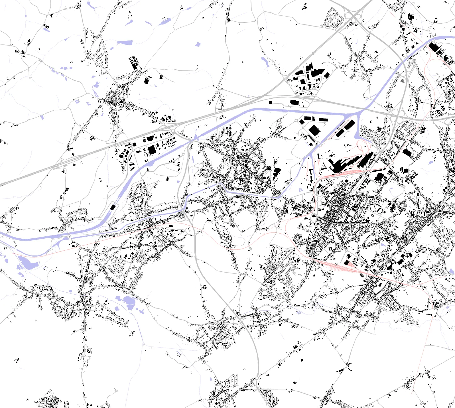 La Louvière plan de masse