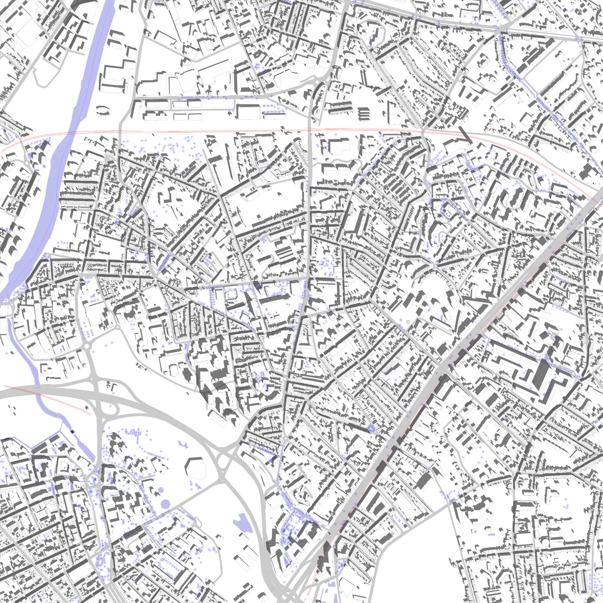 La Madeleine plan de situation (2,5 km)