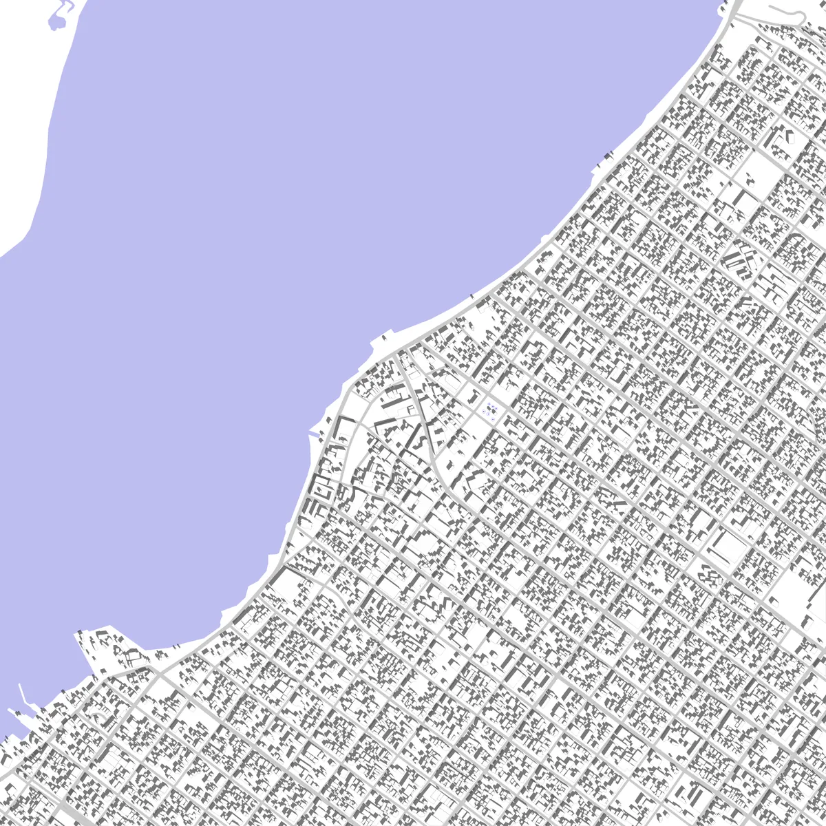 La Paz plano de situación (2,5 km)