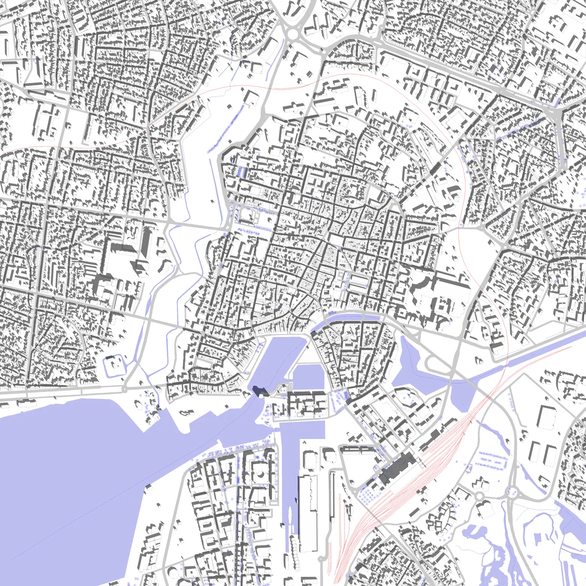 La Rochelle plan de situation (2,5 km)