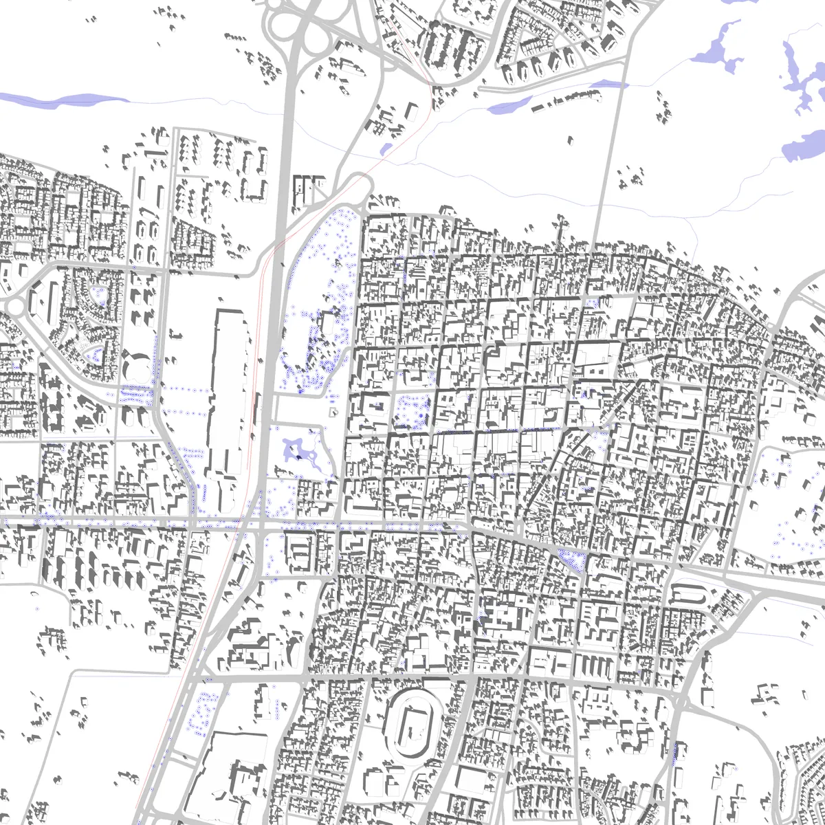 La Serena Lageplan (2,5 km)