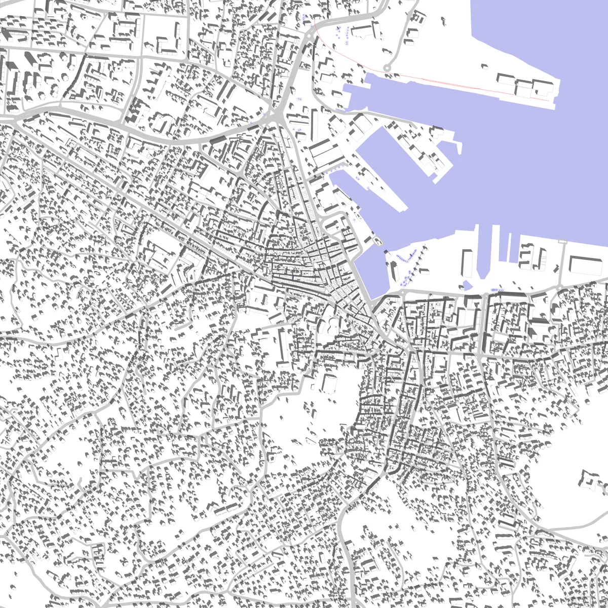 La Seyne-sur-Mer plan de situation (2,5 km)