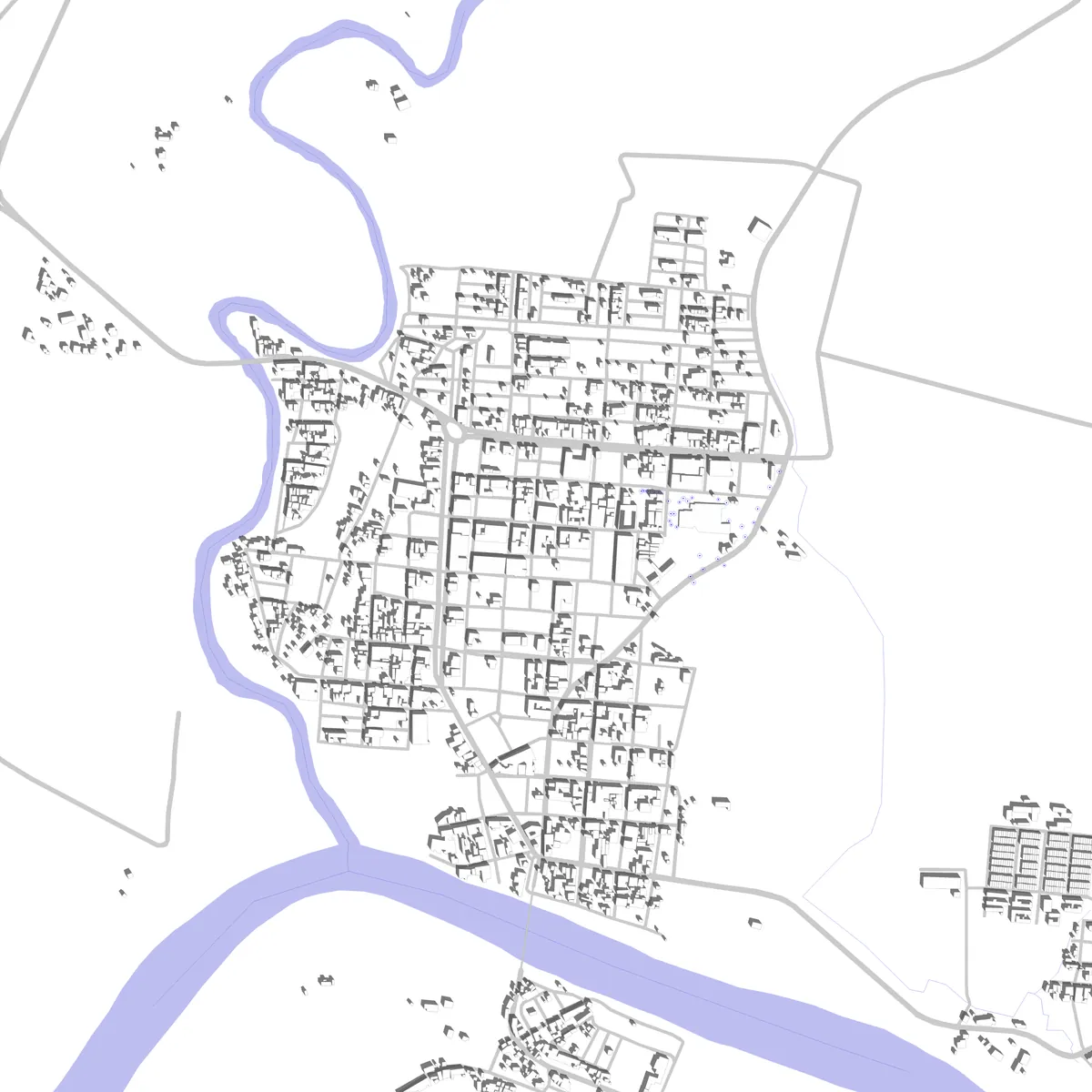 La Virginia plano de situación (2,5 km)