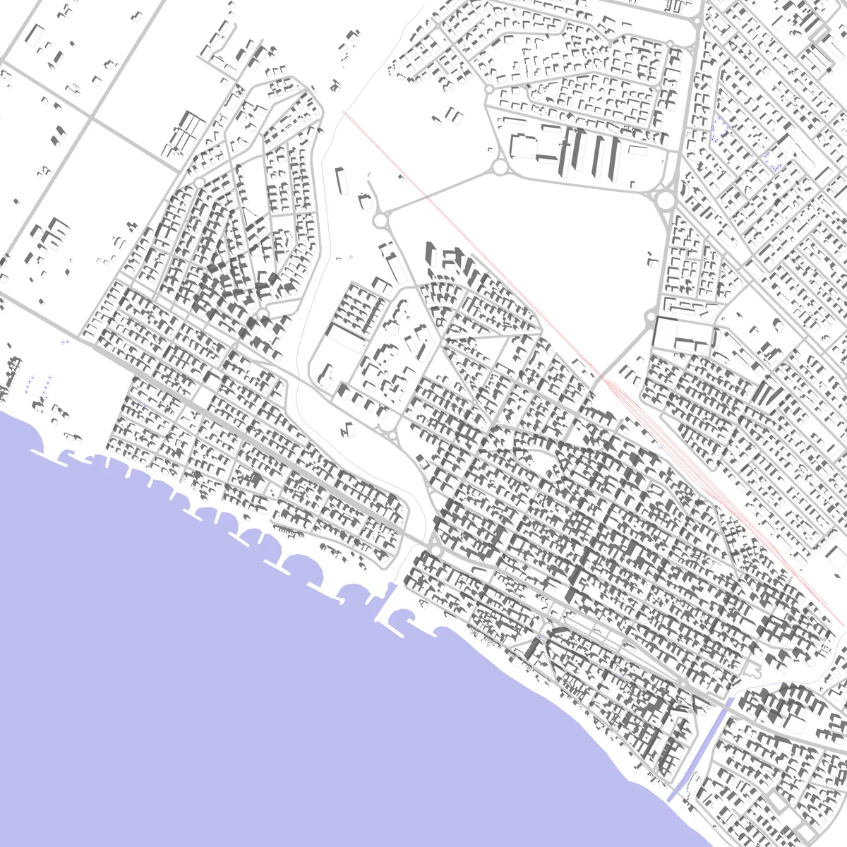 Ladispoli planimetria di sito (2,5 km)