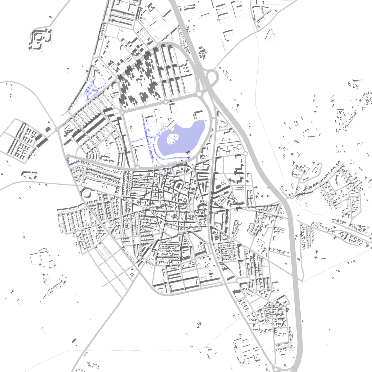 Laguna de Duero Lageplan (2,5 km)