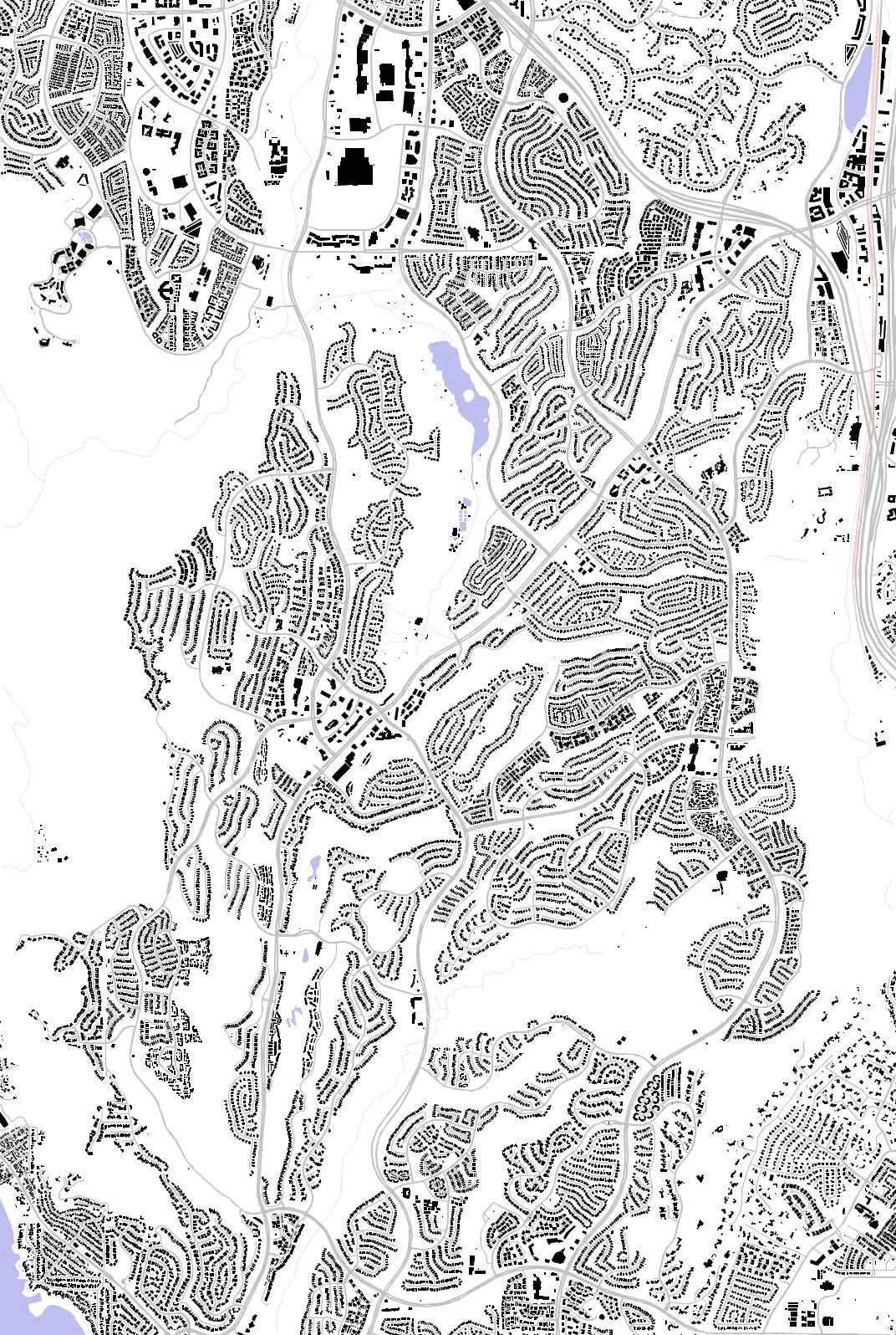 Laguna Niguel figure ground plan