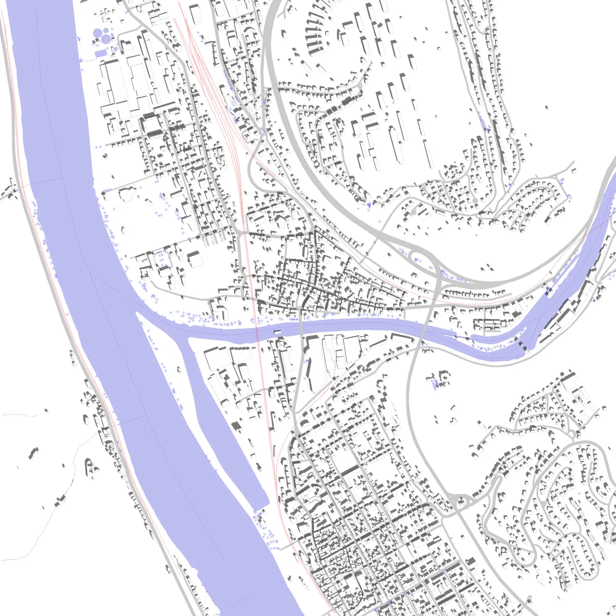 Lahnstein Lageplan (2,5 km)