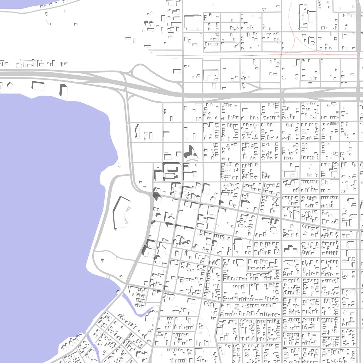 Lake Charles site plan (2.5 km)