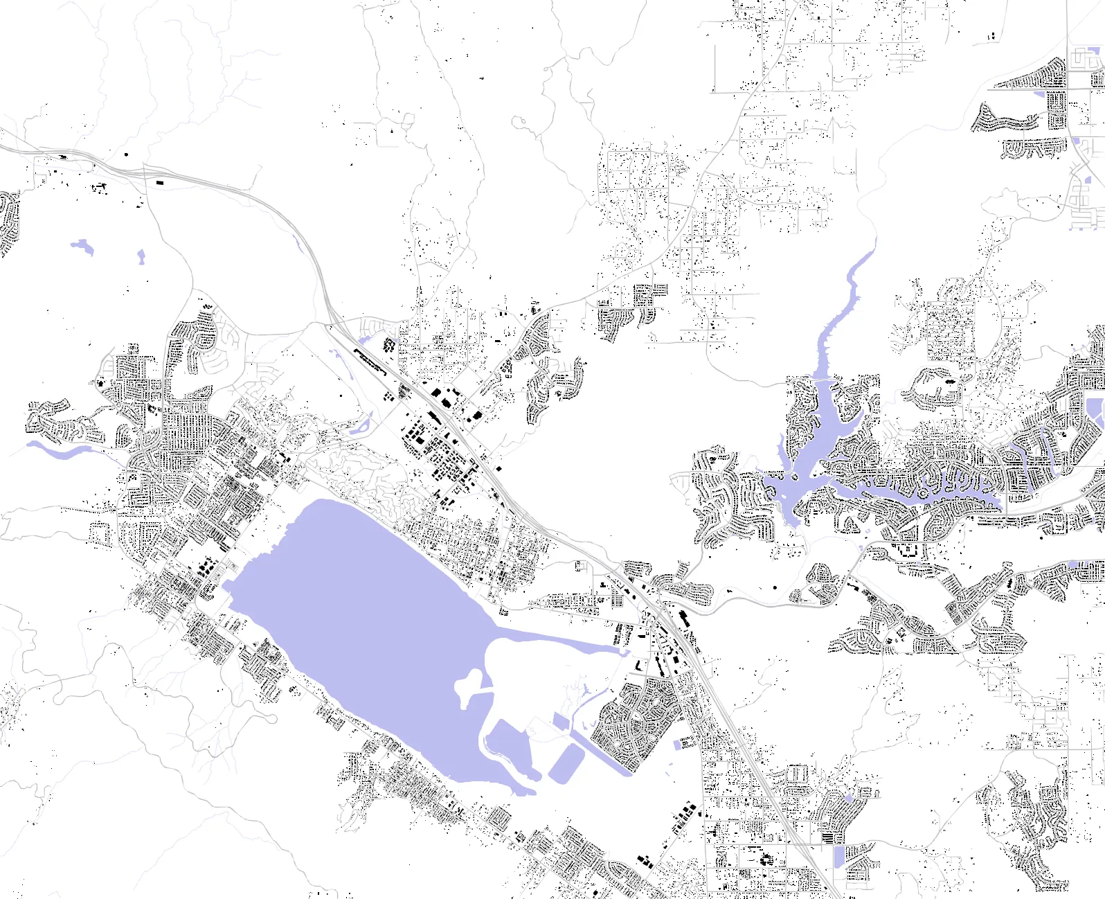 Lake Elsinore figure ground plan
