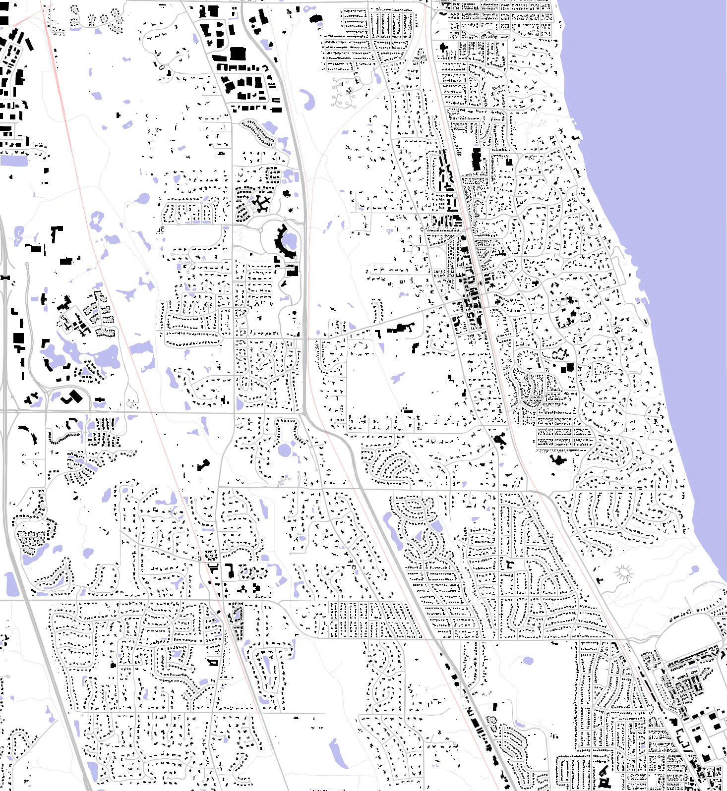 Lake Forest figure ground plan