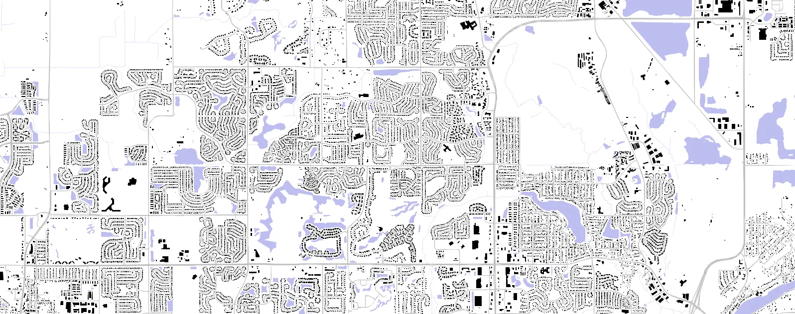 Lake in the Hills figure ground plan