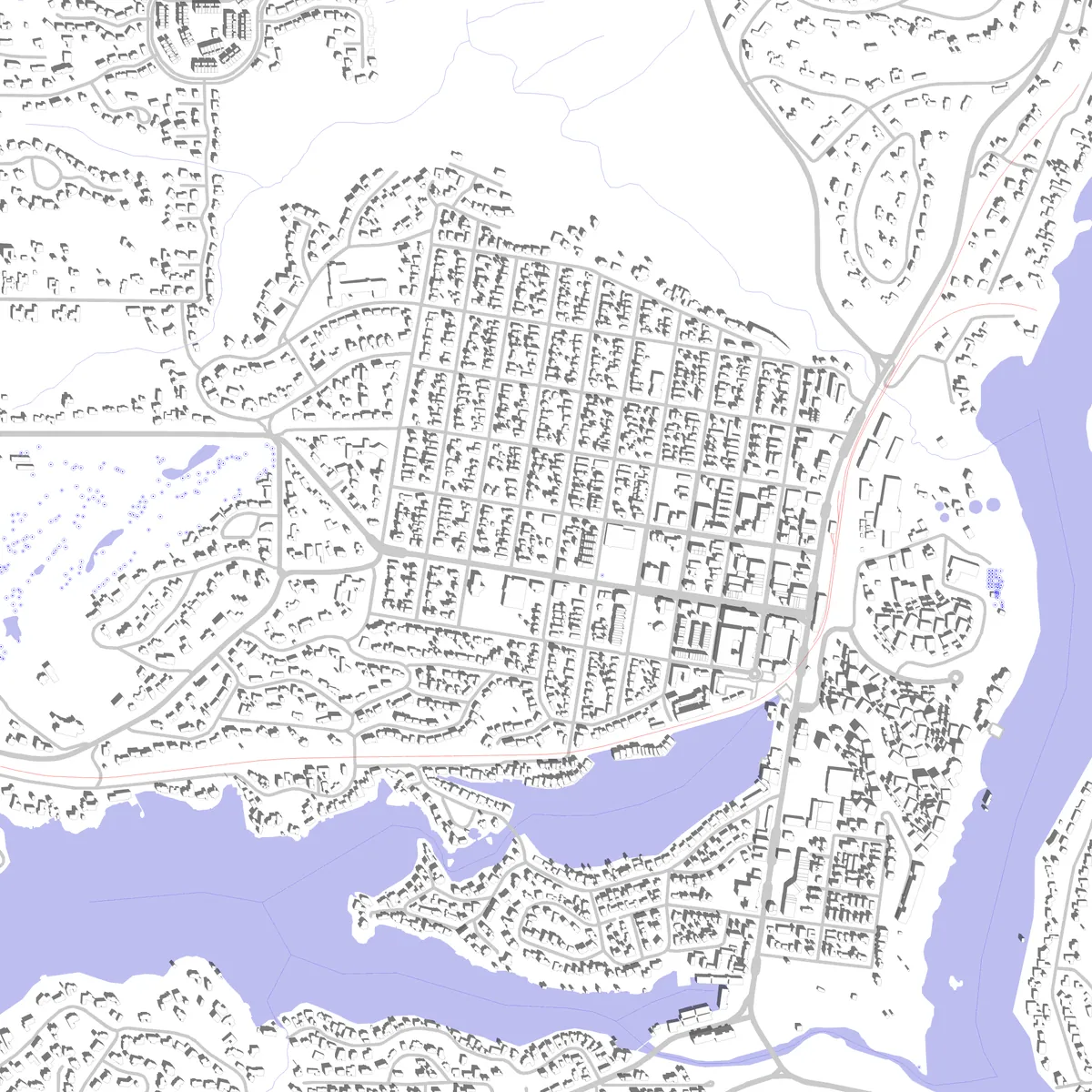 Lake Oswego site plan (2.5 km)