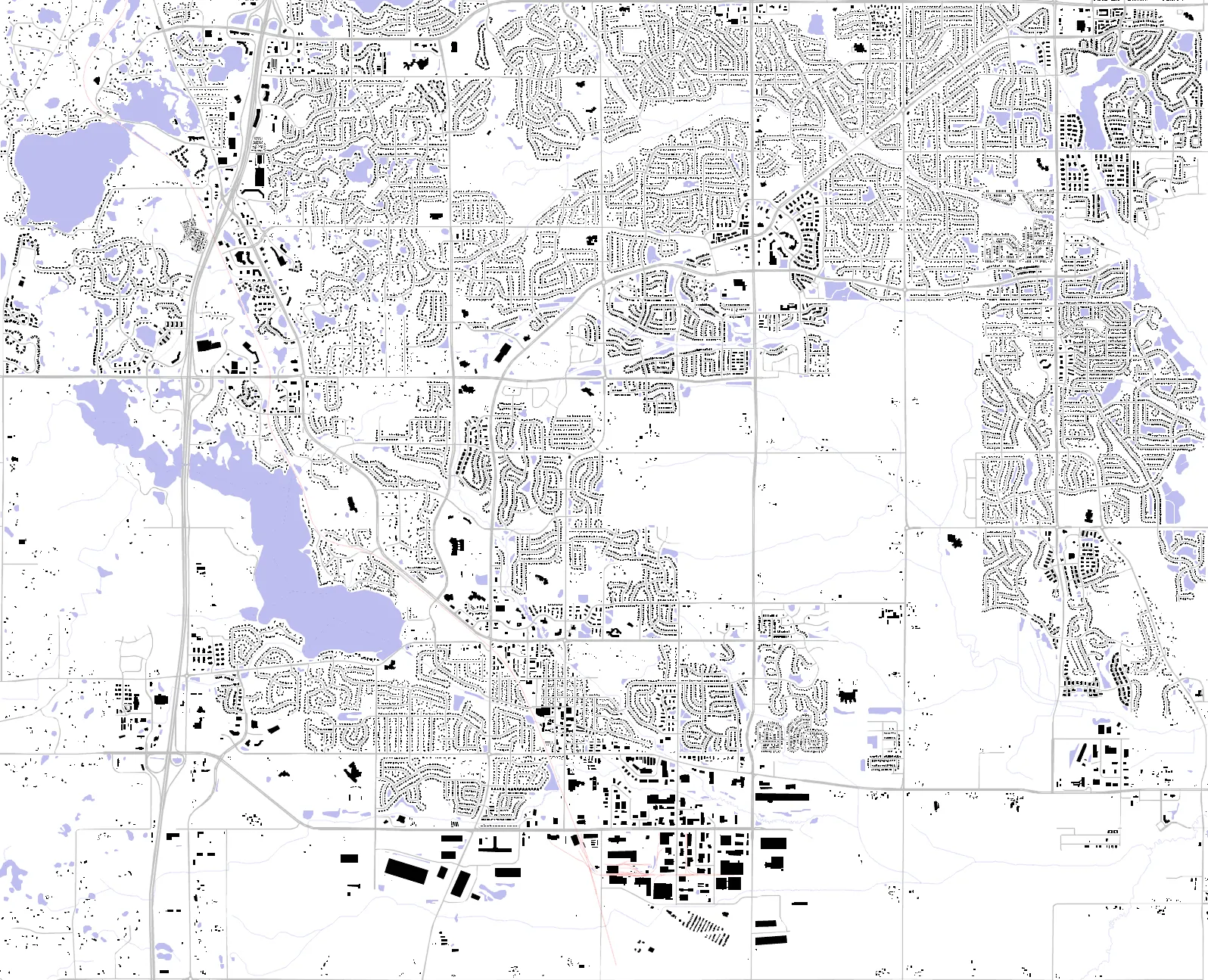 Lakeville figure ground plan