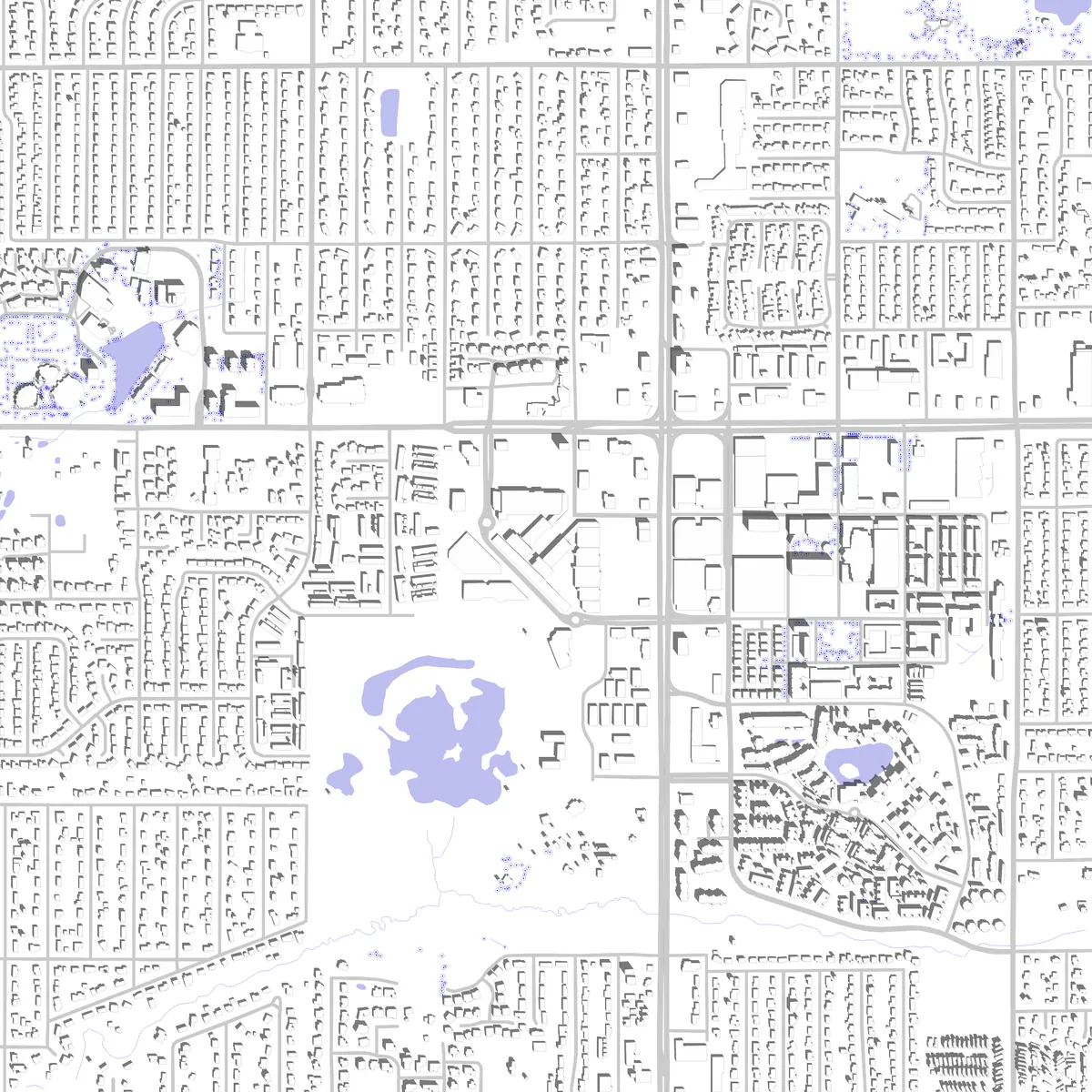 Lakewood Lageplan (2,5 km)