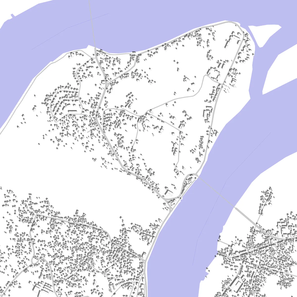 Lambaréné plan de situation (2,5 km)