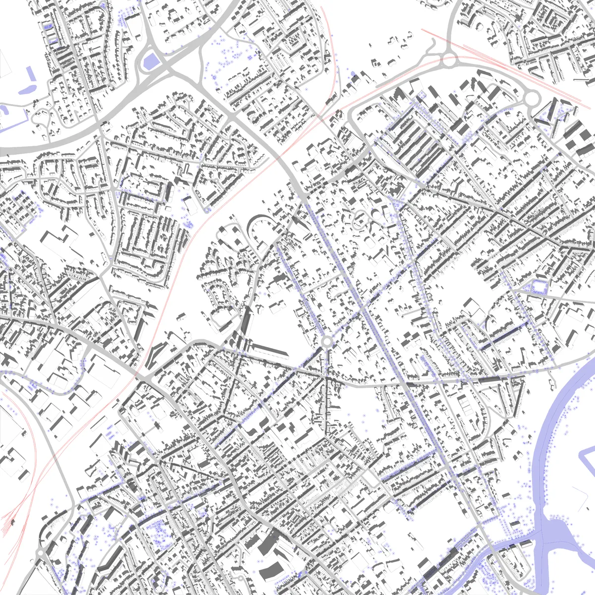 Lambersart plan de situation (2,5 km)