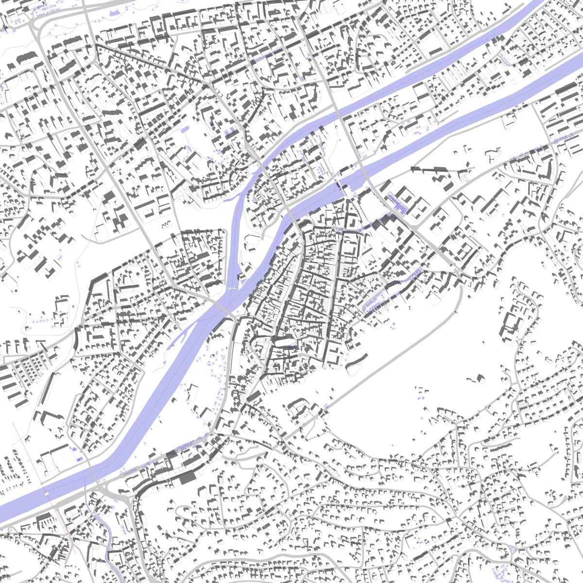 Landshut Lageplan (2,5 km)