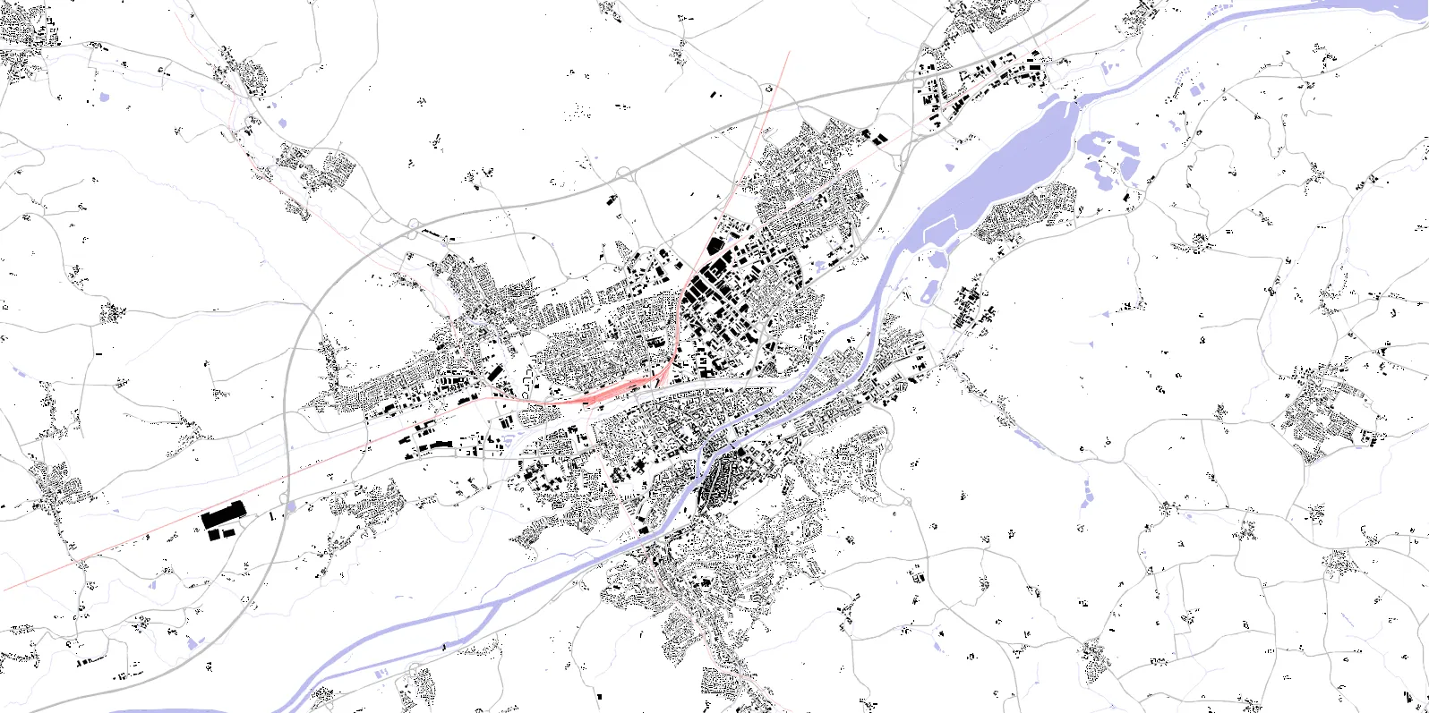 Landshut Schwarzplan
