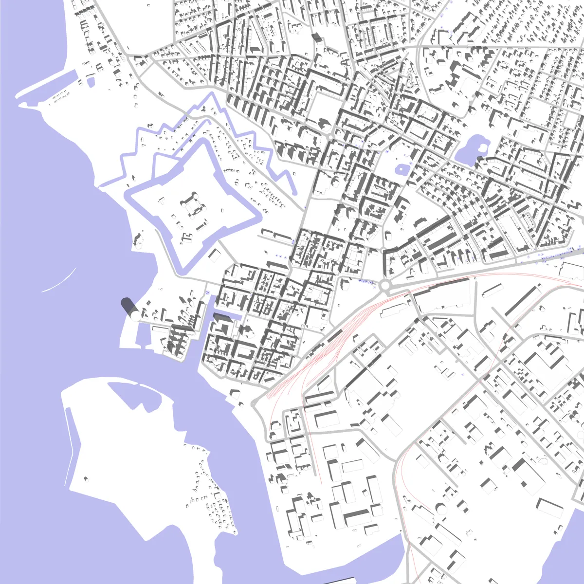 Landskrona situationsplan (2,5 km)