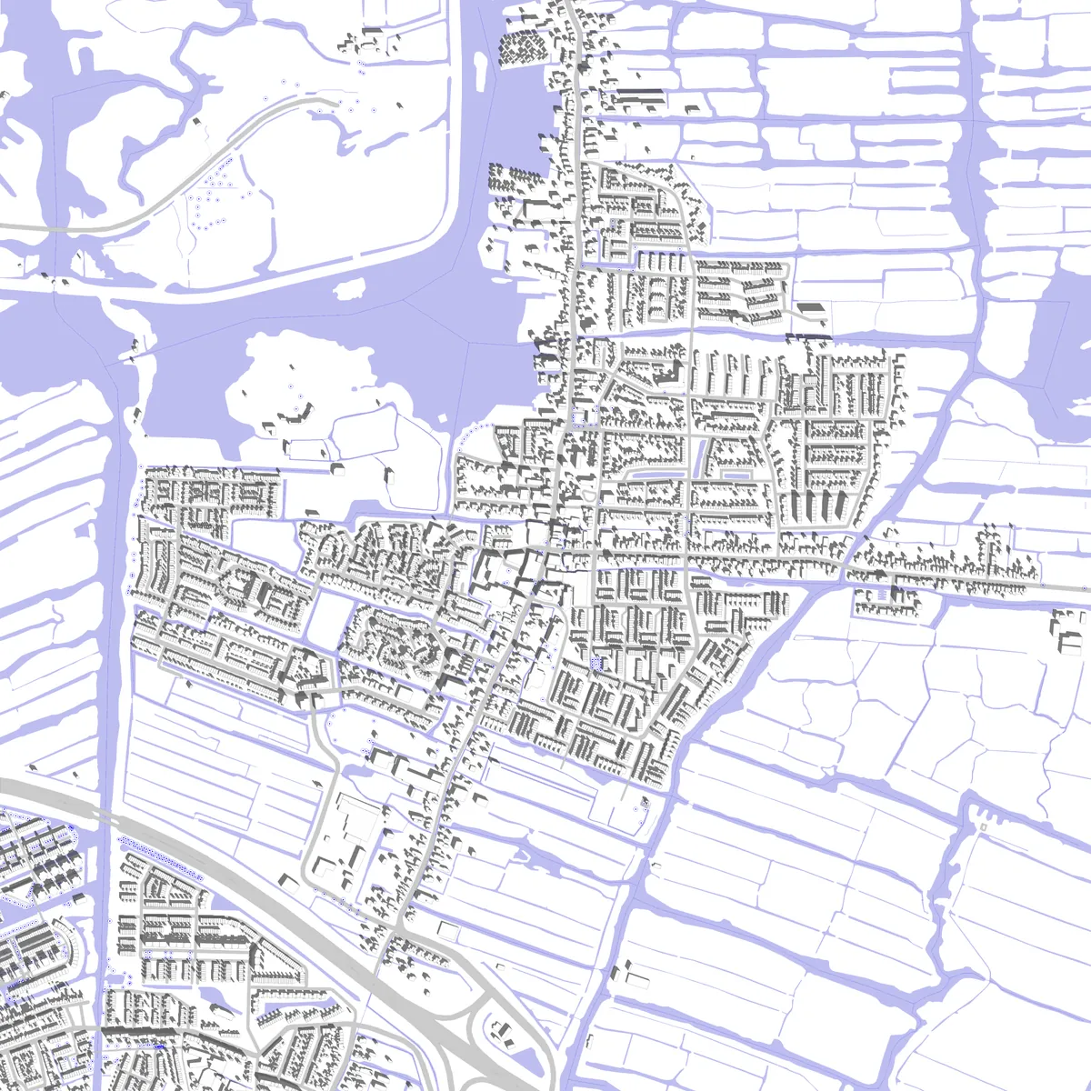 Landsmeer situatieplan (2,5 km)
