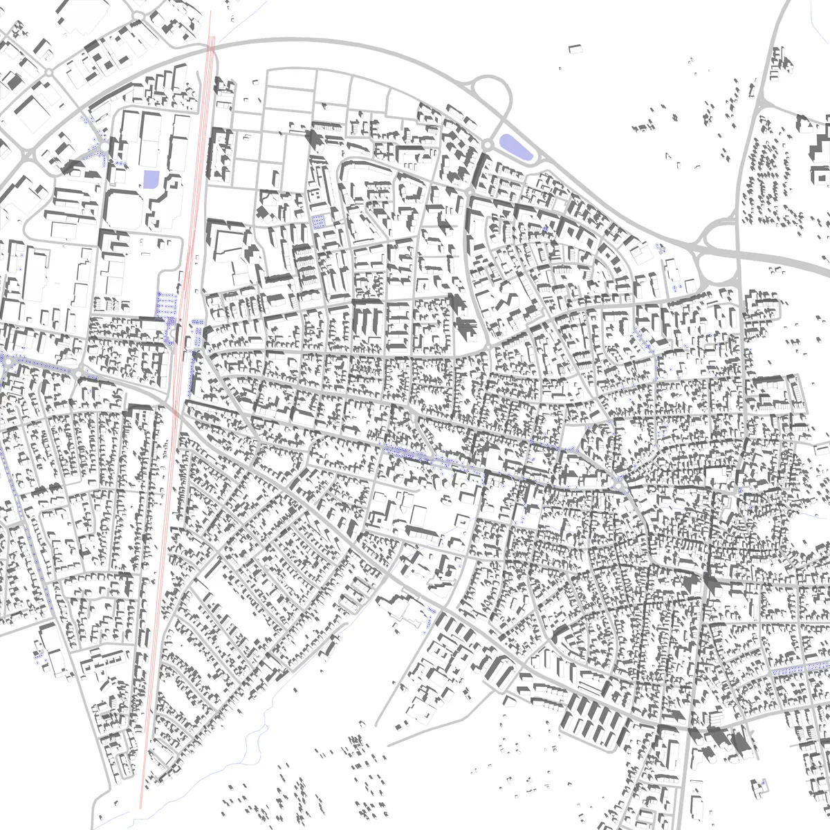 Langen Lageplan (2,5 km)