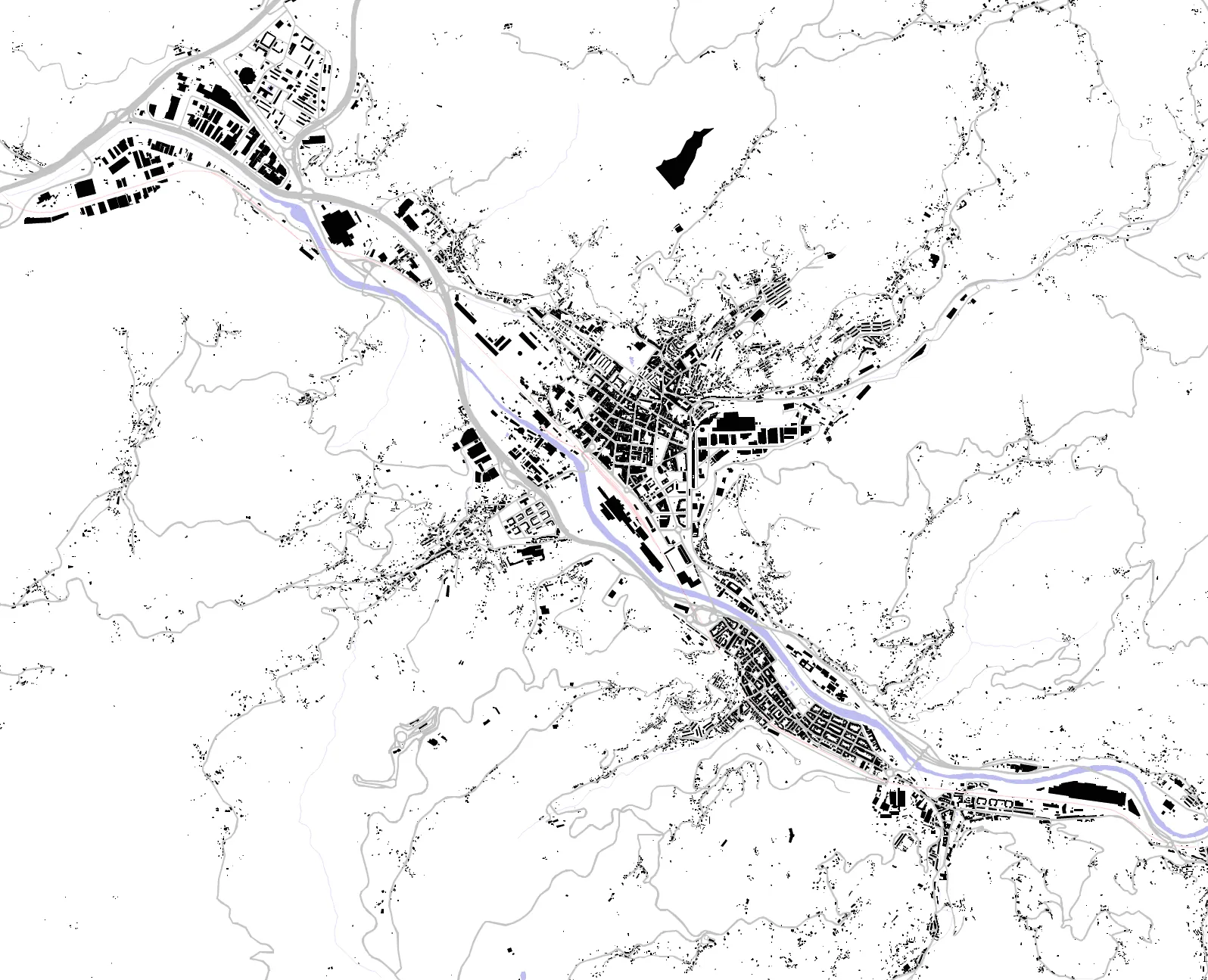 Langreo Schwarzplan