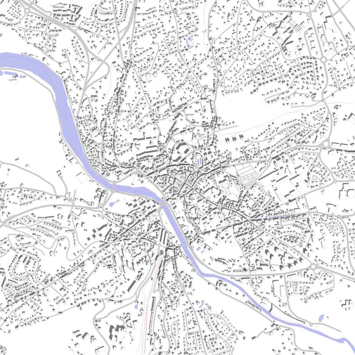 Lannion Lageplan (2,5 km)