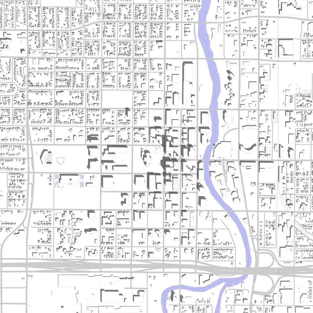 Lansing site plan (2.5 km)