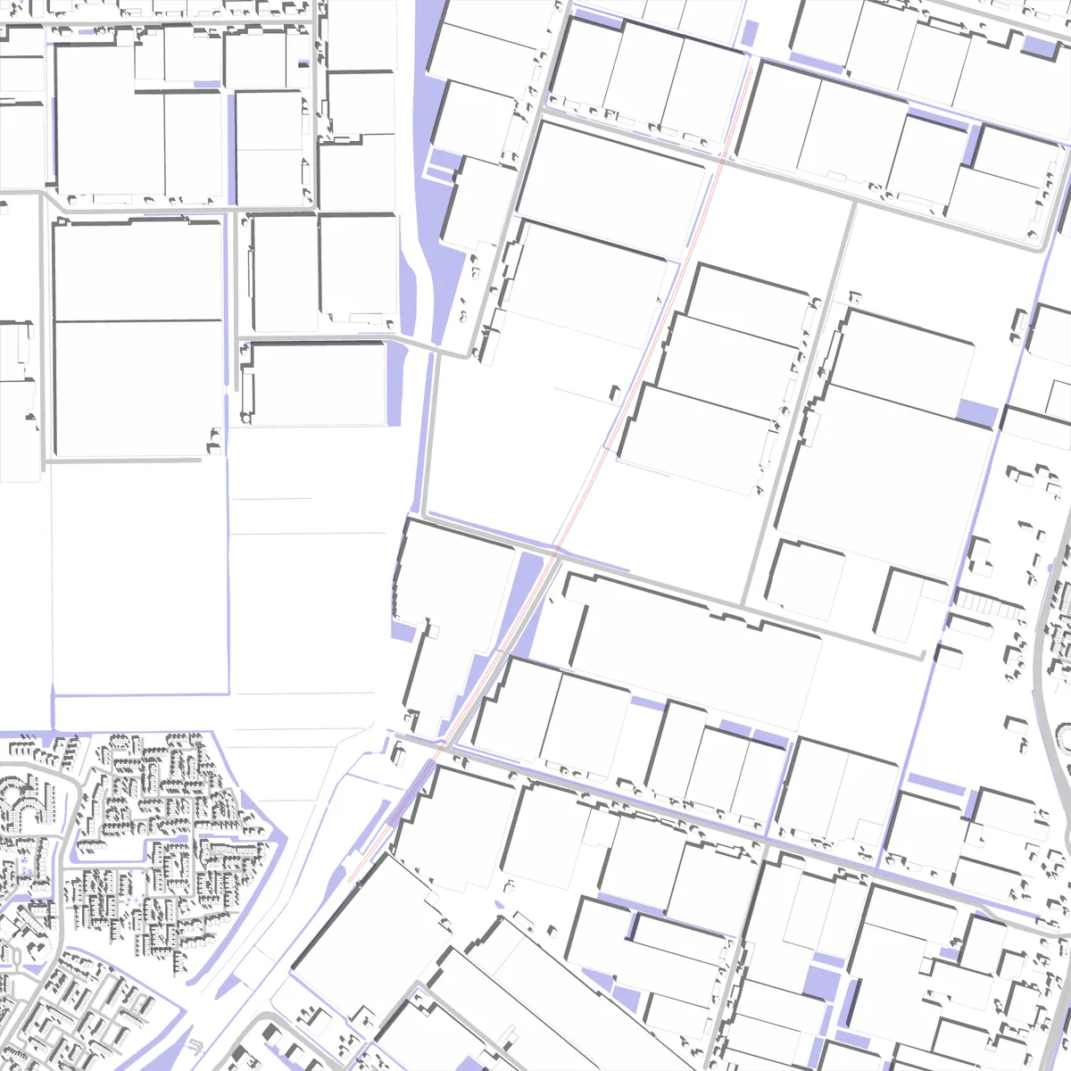 Lansingerland Lageplan (2,5 km)