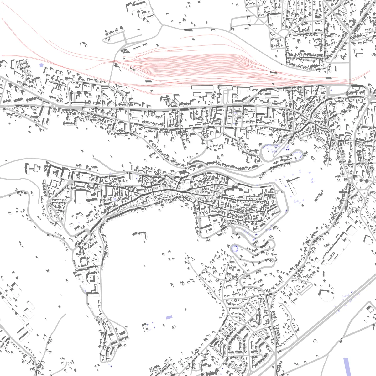 Laon plan de situation (2,5 km)