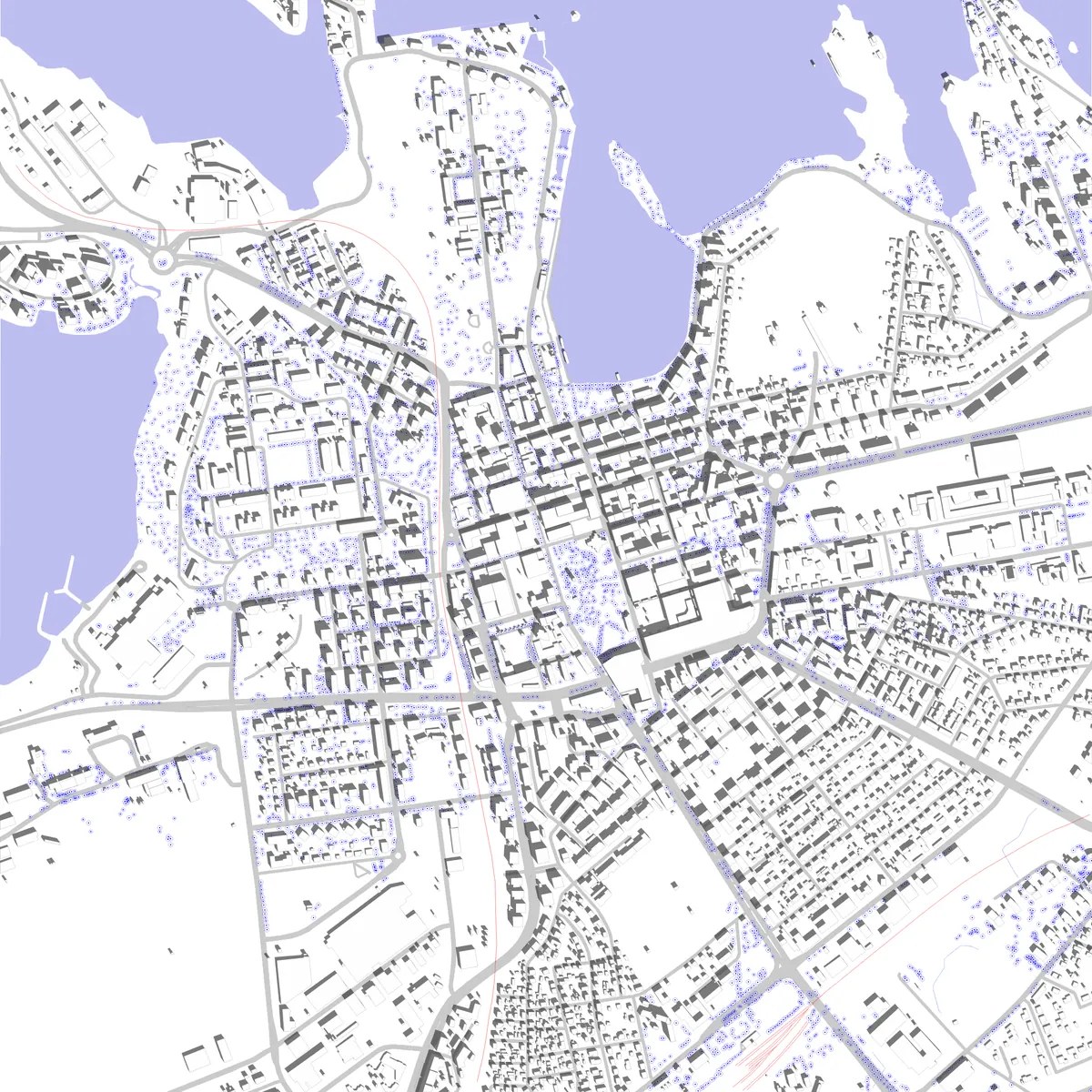 Lappeenranta asemapiirros (2,5 km)