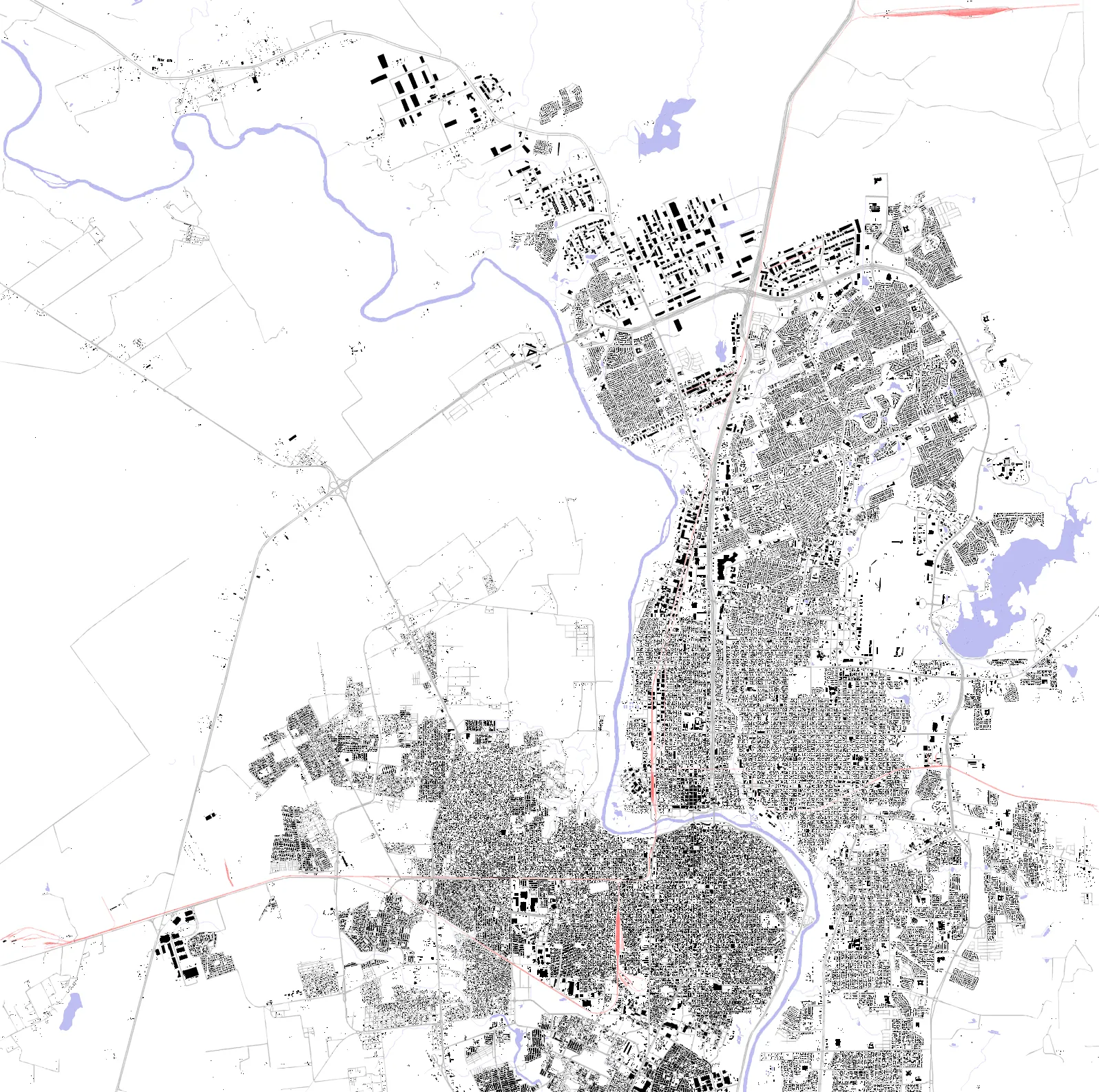 Laredo figure ground plan