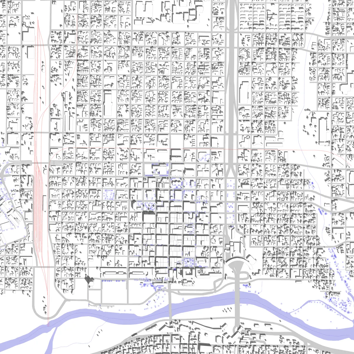 Laredo site plan (2.5 km)