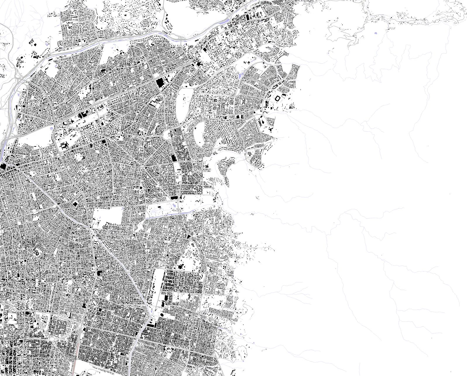 Las Condes figure ground plan