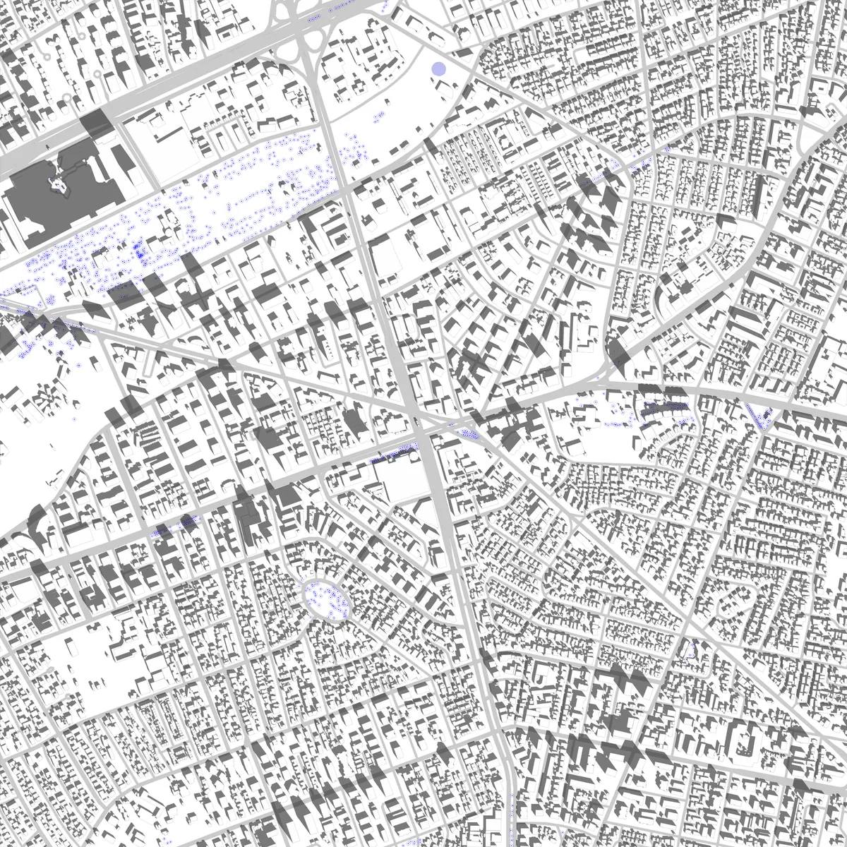 Las Condes site plan (2.5 km)