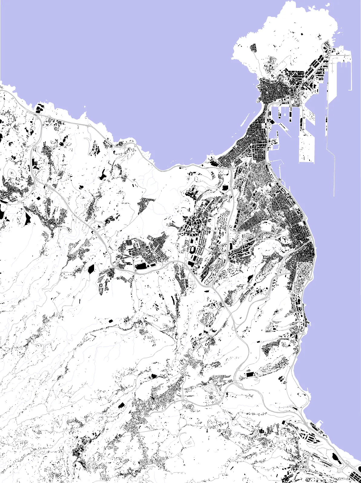 Las Palmas de Gran Canaria Schwarzplan