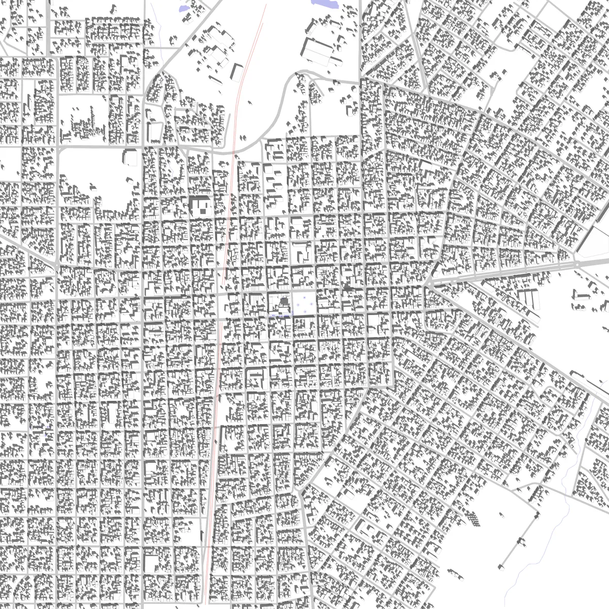 Las Piedras site plan (2.5 km)