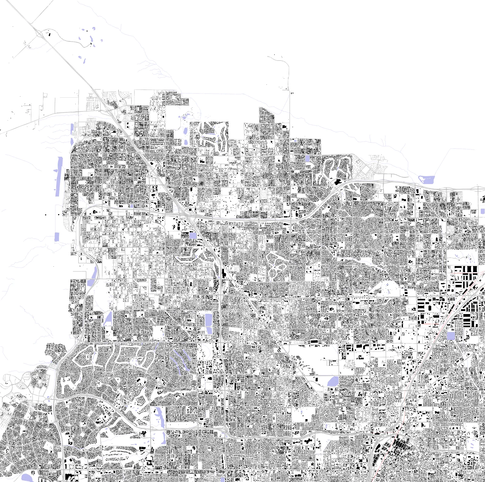 Las Vegas figure ground plan