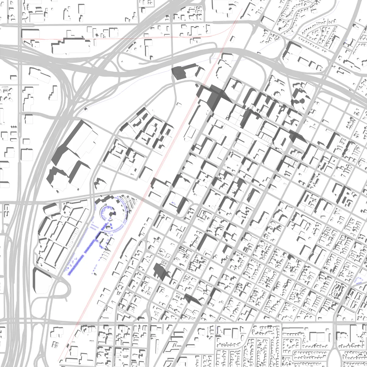 Las Vegas site plan (2.5 km)