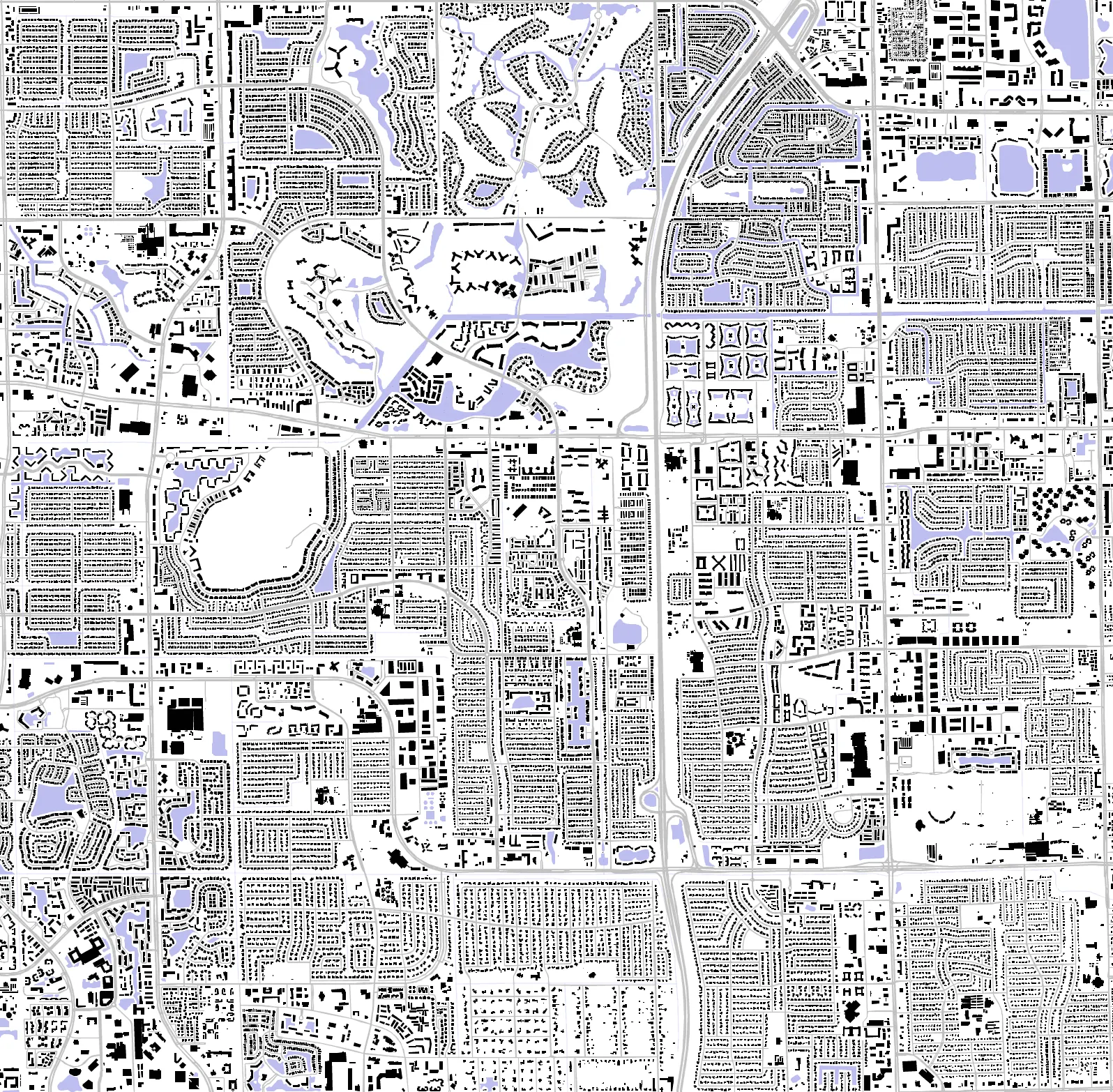 Lauderhill figure ground plan