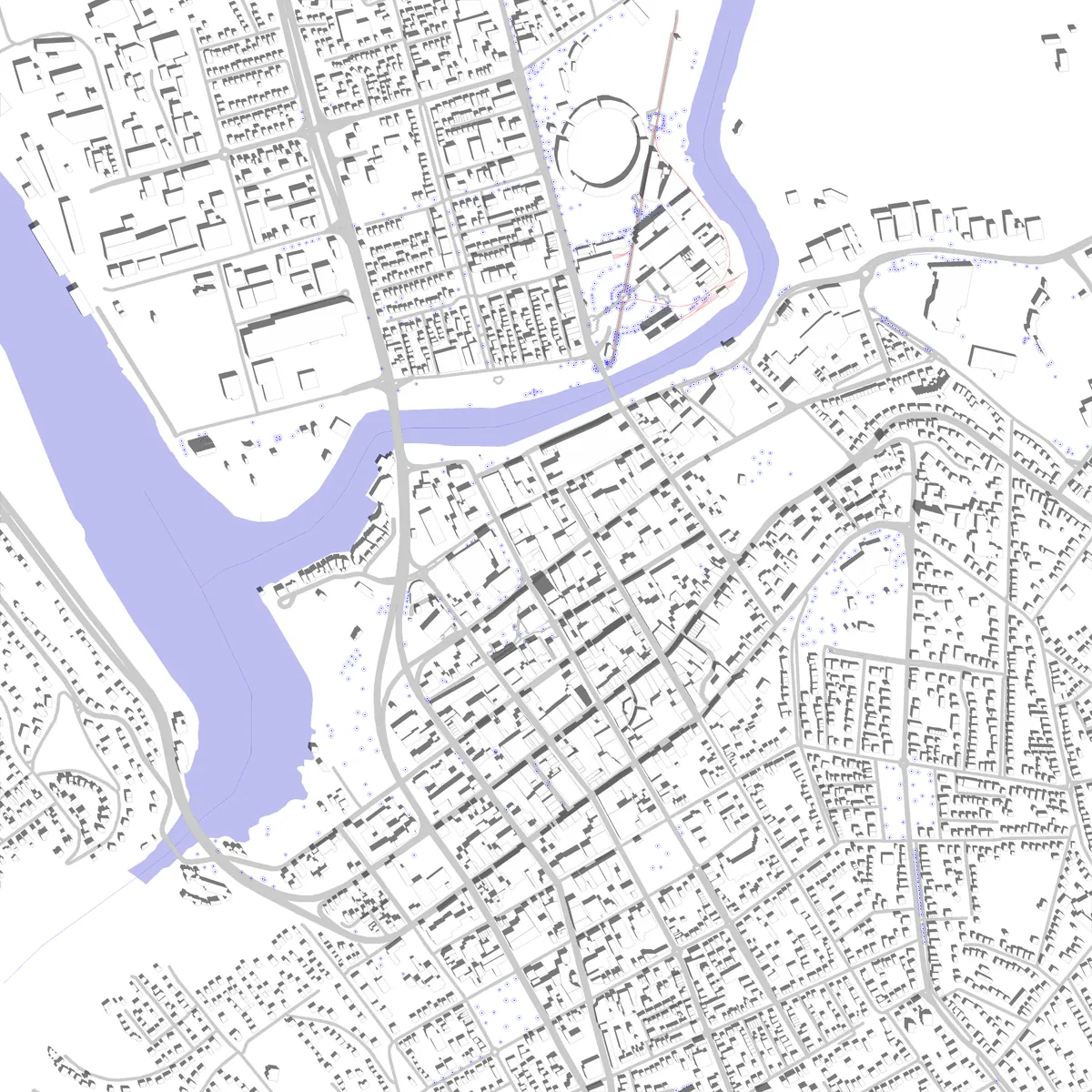 Launceston site plan (2.5 km)