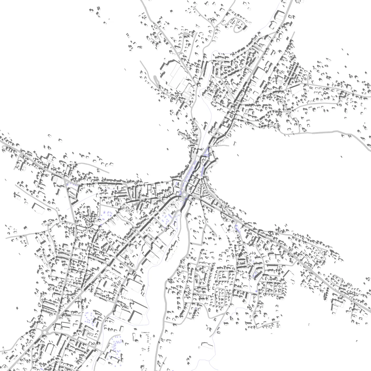 Lavelanet plan de situation (2,5 km)
