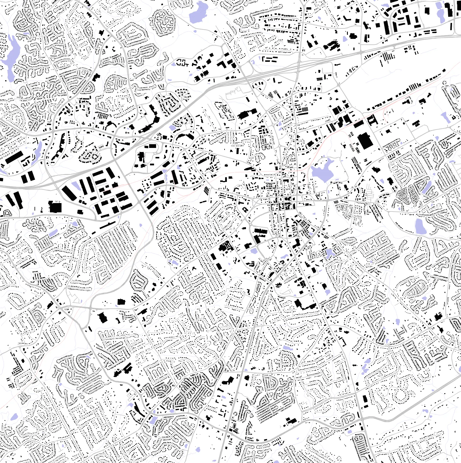 Lawrenceville figure ground plan