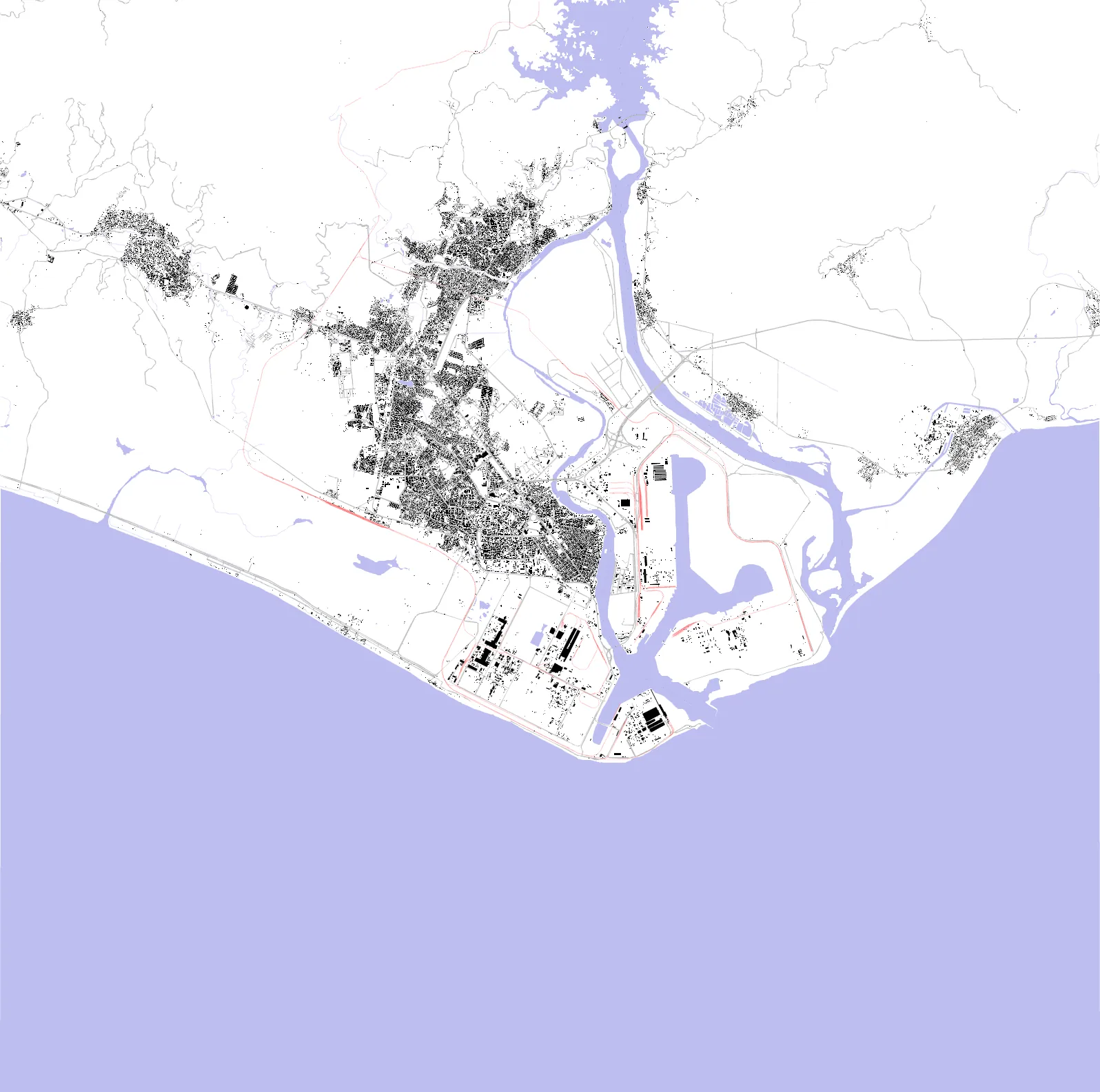 Lázaro Cárdenas figure ground plan