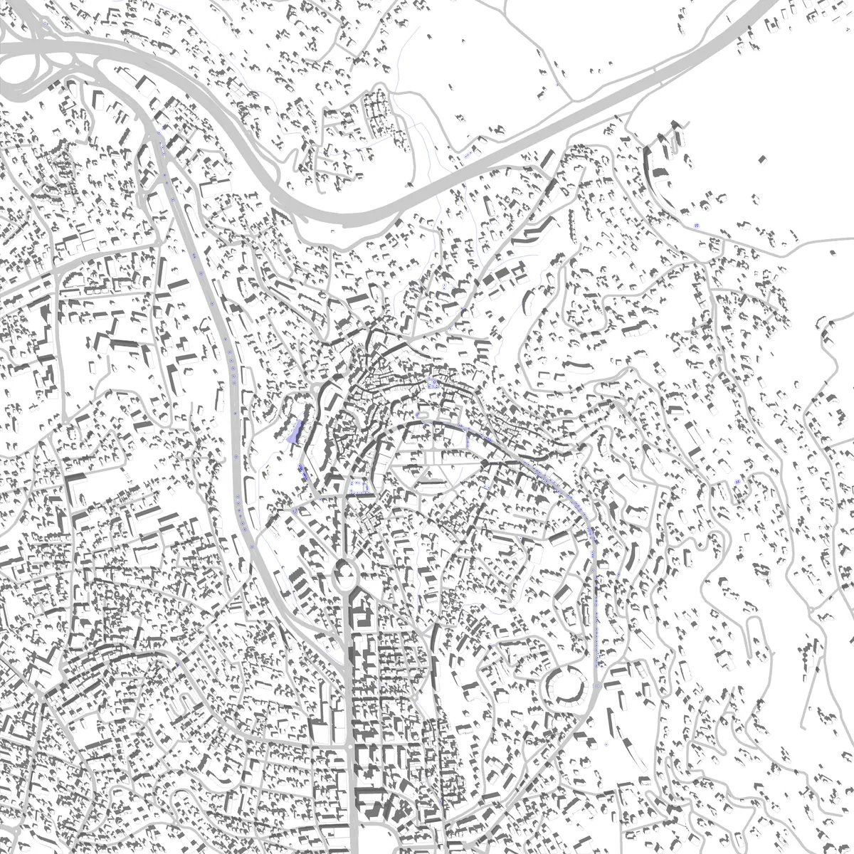 Le Cannet plan de situation (2,5 km)