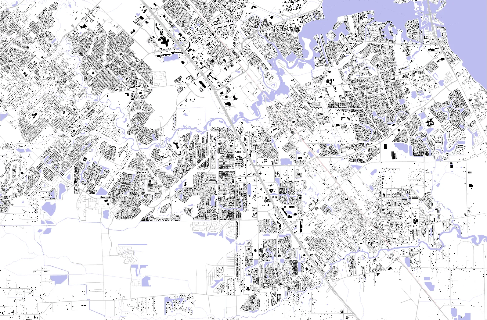 League City figure ground plan