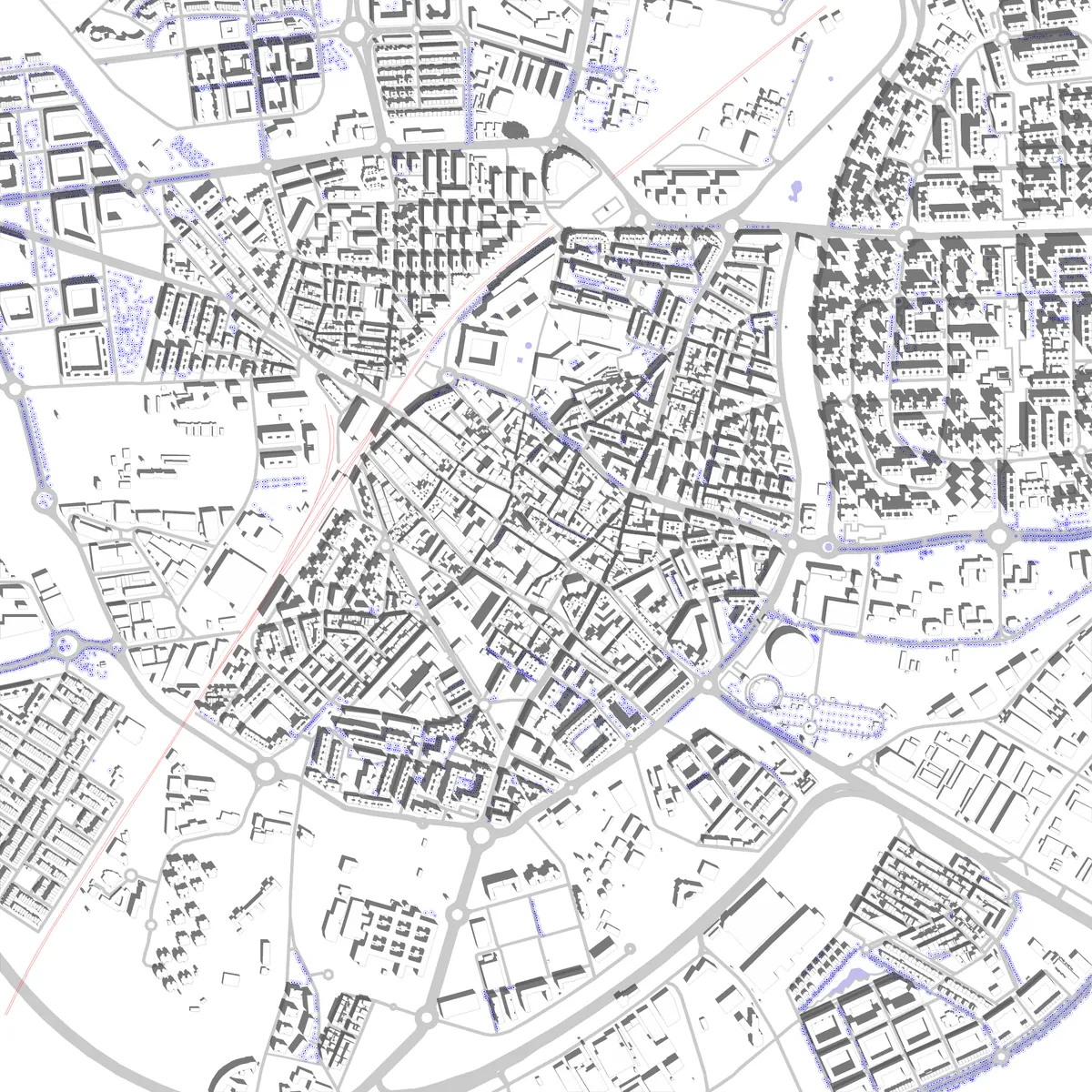 Leganés Lageplan (2,5 km)
