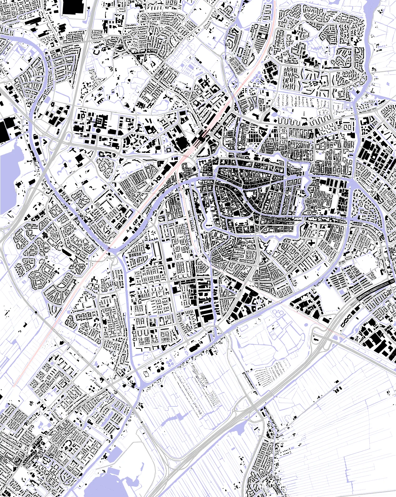 Leiden figure ground plan