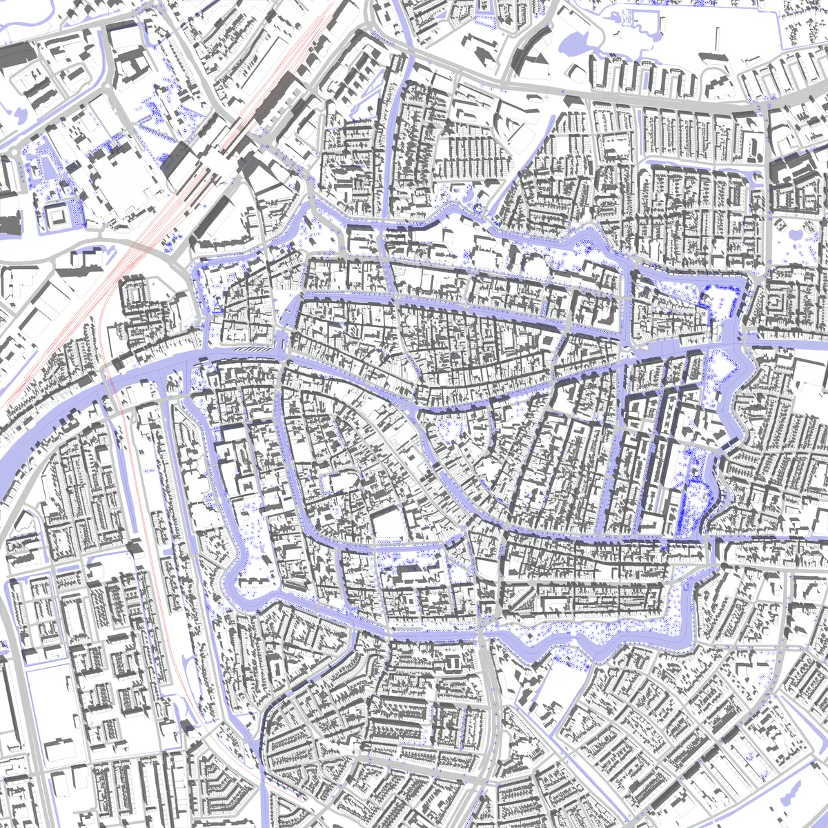 Leiden site plan (2.5 km)