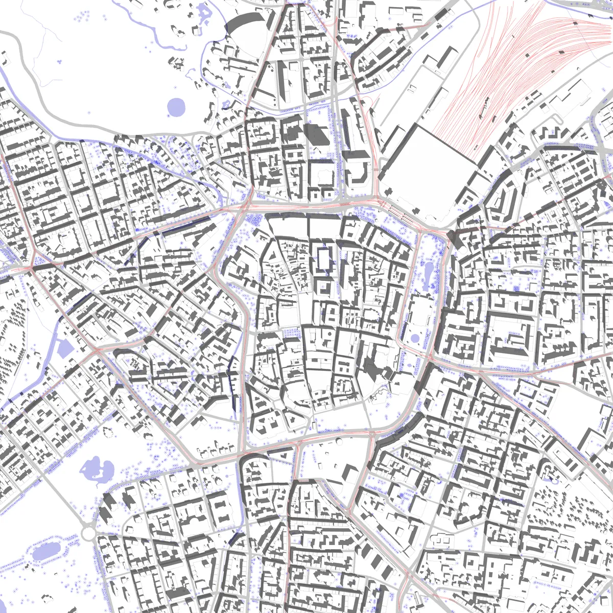 Leipzig Lageplan (2,5 km)